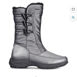 Sporto Gray Winter Boots with Waterproof Material and Insulated Pewter, Size 7